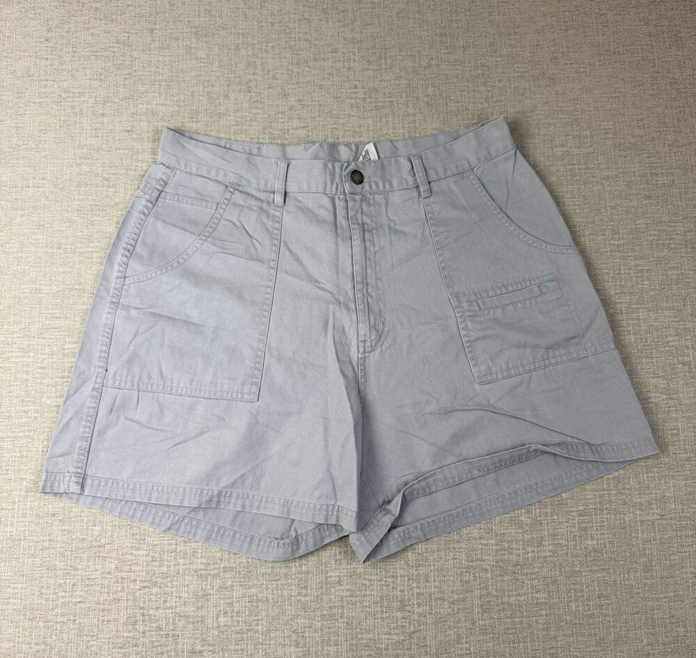 Bill Blass Jeans Women’s Size 14 High Rise Cotton Shorts Light Gray Vintage